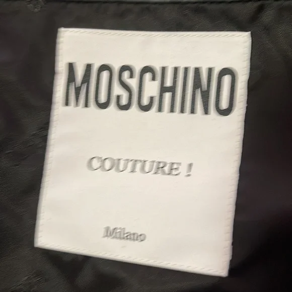 Moschino Couture Monster Black Leather Bustier Frankenstein Halloween